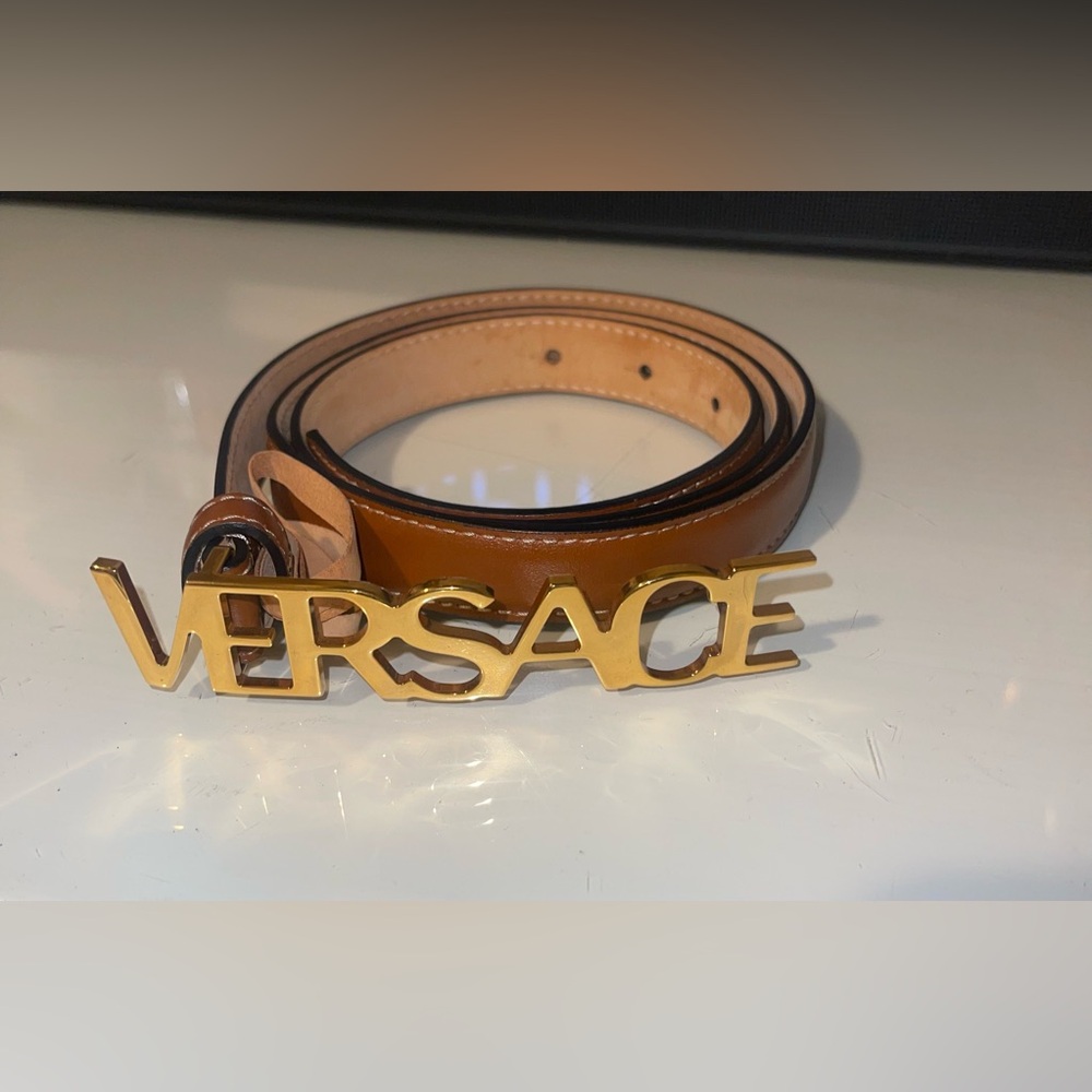 Versace Brown and Gold Luxury Bag